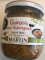 Quinoa aux aubergines, curry et raisins