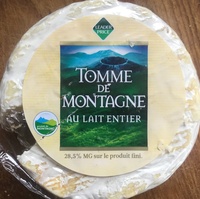 Tomme de Montagne au lait entier