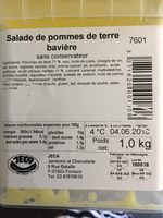 Salade de pomme de terre baviere