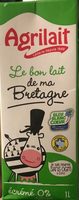 Lait écrémé UHT BBC sans OGM Bretagne