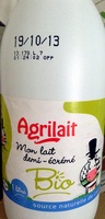 Lait demi-écrémé UHT BIO Bretagne