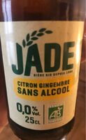 Biere sans alcool citron gingembre