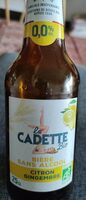La cadette - bière sans alcool Citron - Gingembre