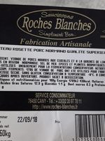 Plateau rosette porc normand qualité supérieure