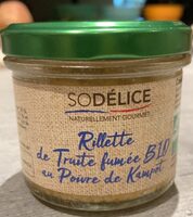 Rillette de Truite fumée BIO au poivre de Kampot