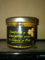 Comportées de courgettes grillées au chèvre et miel