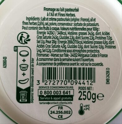 L'original tartare ail & fines herbes