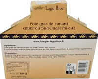 Foie gras de canard entier du Sud-Ouest mi-cuit
