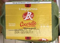 Œufs Label Rouge fermiers Très Gros Cocorette x6