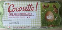 Cocorette 10 oeufs bio plein air