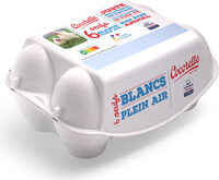 Cocorette Plein Air Blanc M/G X 6