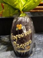 Œuf chocolat noir décoré