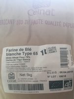 Farines de blé Blanche Type 65