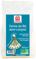 Farine de riz demi-complet