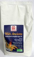 Blés anciens. Farine semi-complète type 110