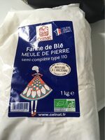 Farine de ble meule de pierre semi complete type 110