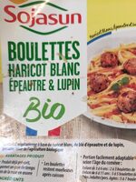 Boulettes haricot blanc epautre et lupin