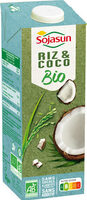 Boisson bio au riz et à la noix de coco