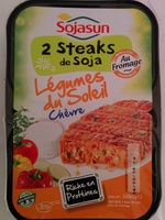 Steaks de soja légumes du soleil chèvre