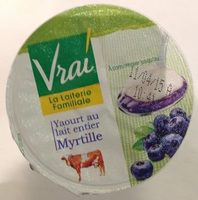 Yaourt au lait entier myrtille