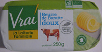 Beurre de baratte doux Bio Vrai