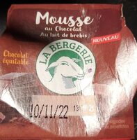 Mousse au chocolat au lait de brebis