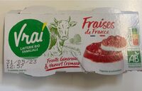 Yaourt crémeux et fraises de France