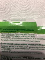 Yogur Bífidus sabor Limón Ecológico