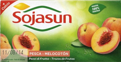 Postre de soja melocotón