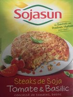Steaks de soja tomate &basilic