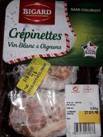 Crépinettes vin blanc et oignons