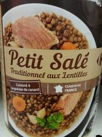 Petit salé traditionnel aux lentilles