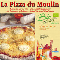 Pizza bio chèvre cuite au feu de bois