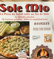 Pizza ravioles crème emmental