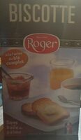 Biscotte Roger à la farine de blé complet