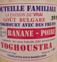 Yoghoustra banane poire
