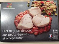 Filet mignon de porc aux petits légumes et à l'épeautre