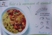 Poulet à la  marocaine et semoule