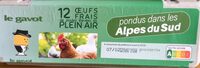 12 oeufs frais