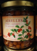 Airelles rouges sauvages au naturel