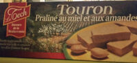 Touron praline au miel et aux amandes Le Tech