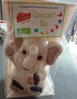 Éléphant chocolat blanc bio