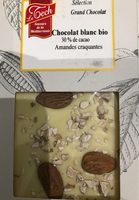 Chocolat blanc amandes craquantes