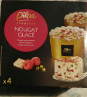 Nougat Glacé sauce framboise