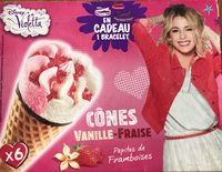 Cônes vanille-fraise