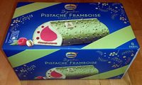 Buche Pistache Framboise - éclats de pistache