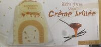 Bûche glacée saveur crème brûlée