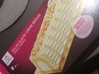 Bûche glacée crème brûlée