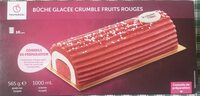Bûche glacée crumble fruits rouges