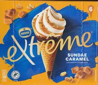 Extrême sundae caramel cacahuètes caramélisées